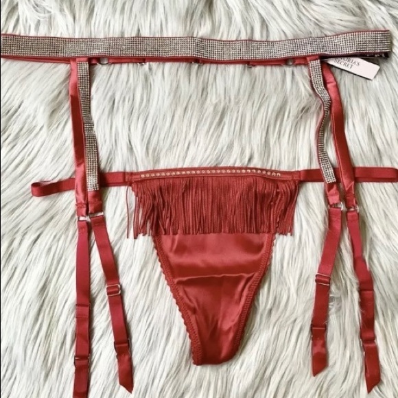 Victoria's Secret bling garter belt M/L and
bling fringe panty Size Large! - Picture 6 of 6